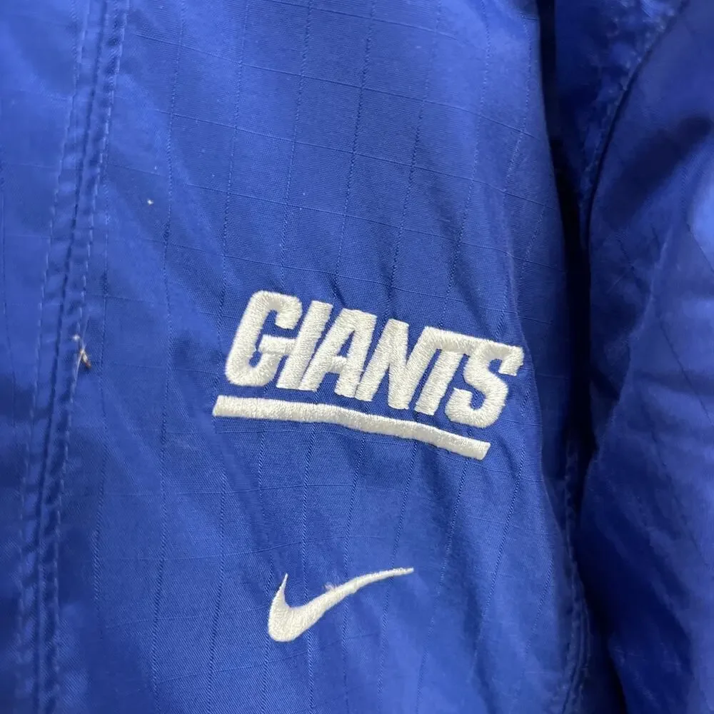 Nike New York Giants Football Team NFL Jacket Mens Blue Jacket XL